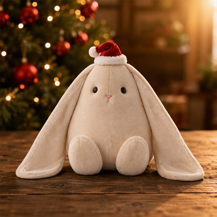 クリスマスティアドロップバニーぬいぐるみ