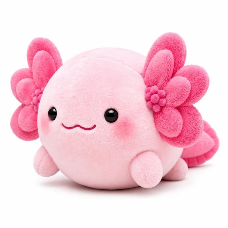幾何学的なスタイルのウーパールートルぬいぐるみ