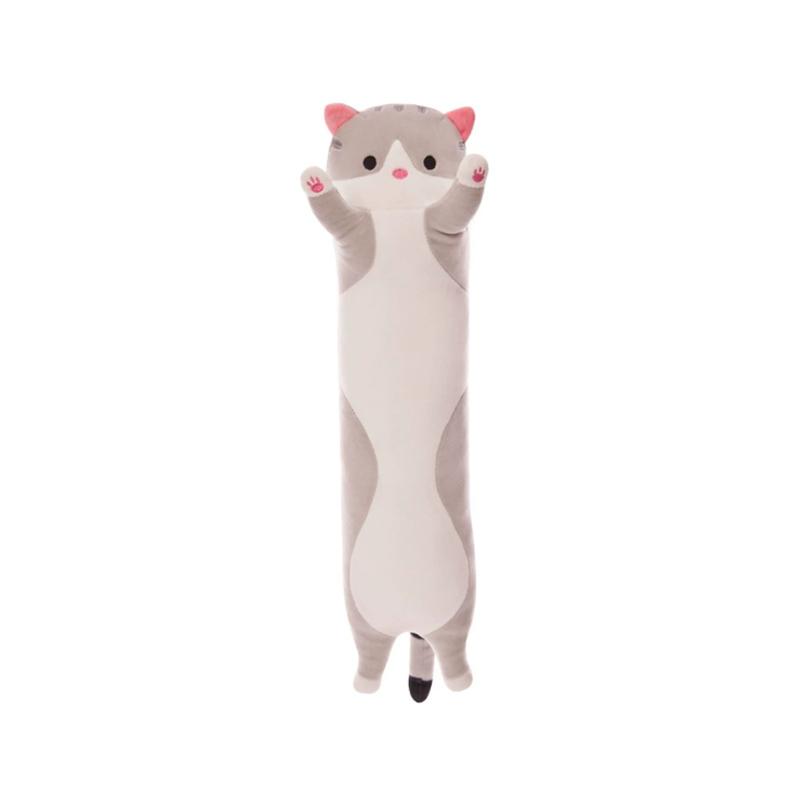 長い猫のぬいぐるみ枕