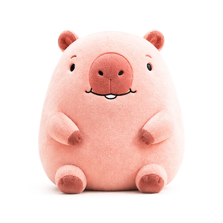ピンクのカピバラぬいぐるみ